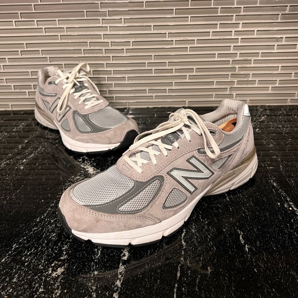 New Balance 990v4 Suede Leather Made In USA M990GL4 Sneakers Size 12 Mens